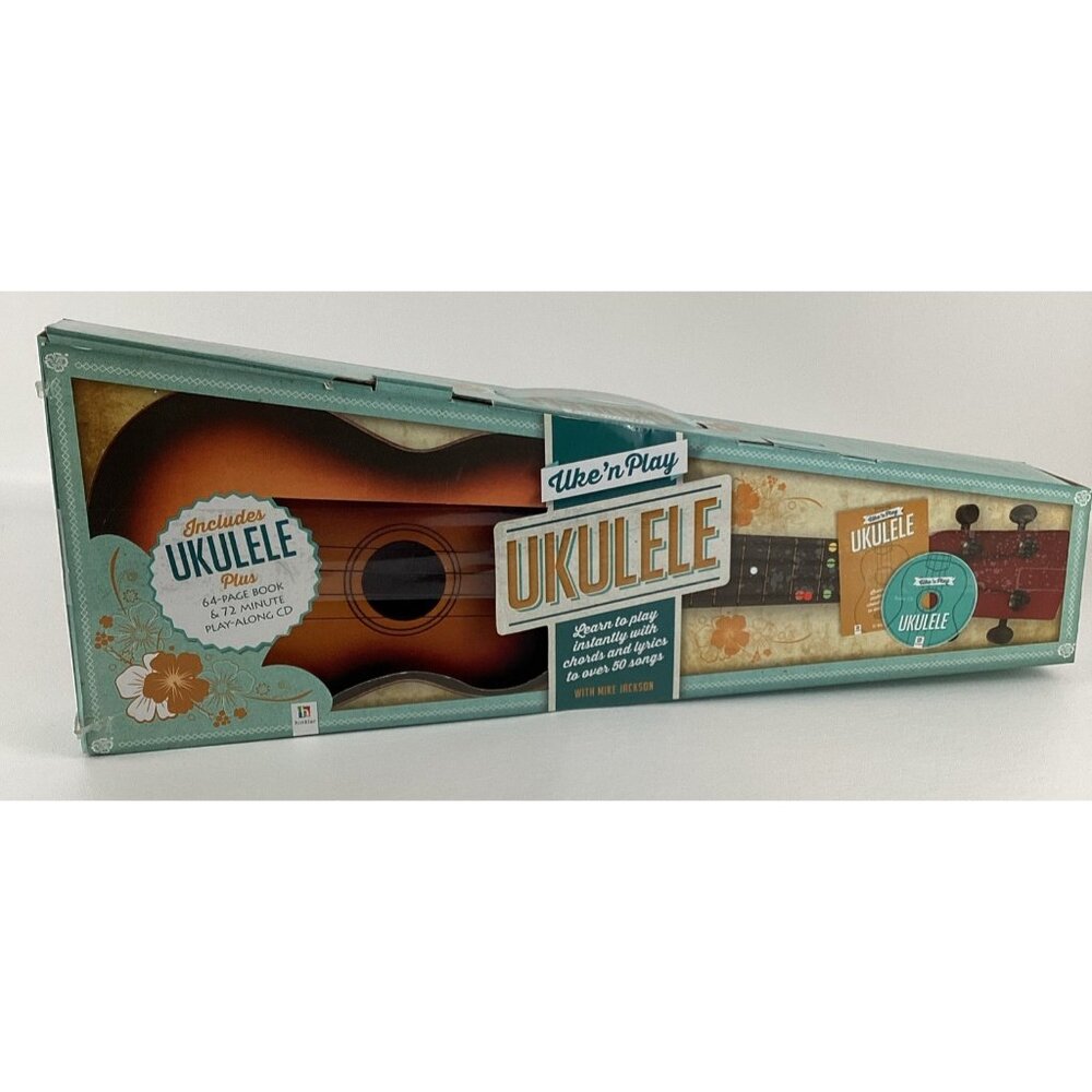 Uke N Play Ukulele Mike Jackson Ukulele Kit Book & CD Learn To Play Instrument